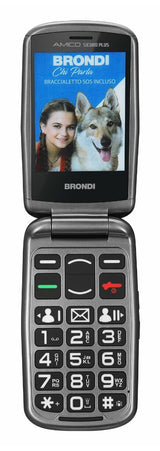Brondi BRONDISICUROPL mobiltelefon 7,11 cm (2.8") 82 g Sort Kameratelefon