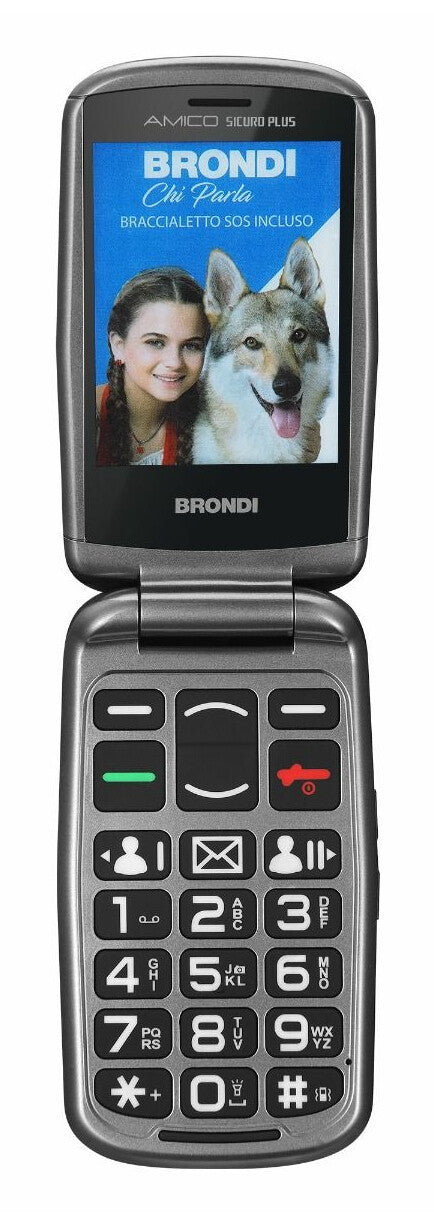 Brondi BRONDISICUROPL mobiltelefon 7,11 cm (2.8") 82 g Sort Kameratelefon