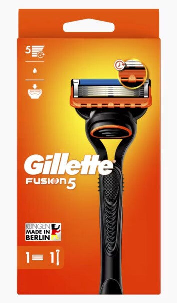 Gillette Fusion5 8001090420831 herre barbermaskine Sikkerhedsskraber Sort, Orange