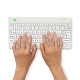 R-Go Tools Ergonomisch toetsenbord R-Go Compact Break, compact toetsenbord met pauzesoftware, AZERTY (FR), Bluetooth, wit