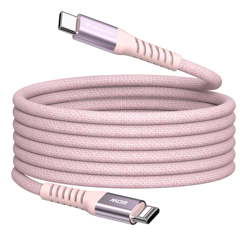 Verbatim 31853 USB-kabel USB 2.0 1,2 m USB C 0,48 Gbit/sek. 60 W Lyserød