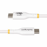 StarTech.com USB2EPR1MW USB-kabel USB 2.0 1 m USB C 0,48 Gbit/sek. 240 W Hvid