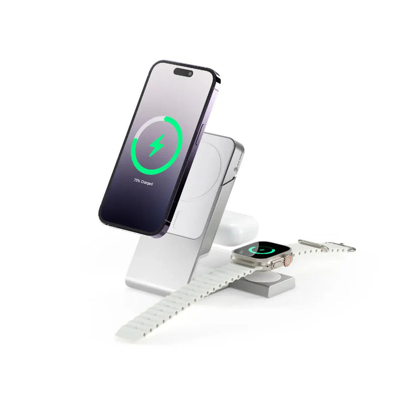ALOGIC Matrix+ 3-in-1 5000 mAh Trådløs opladning Hvid