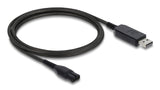 DeLOCK 90979 el-ledning Sort 1 m USB A 2-polet
