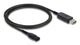 DeLOCK 90979 el-ledning Sort 1 m USB A 2-polet