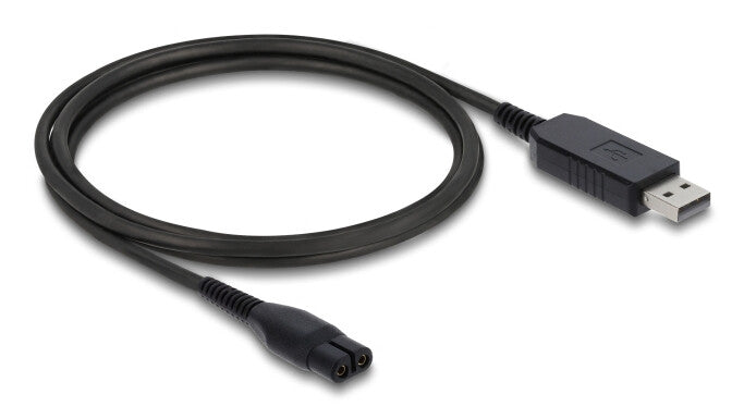 DeLOCK 90979 el-ledning Sort 1 m USB A 2-polet