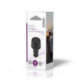 Nedis Car Charger Smartphone Sort Cigartænder Hurtig opladning Automatisk
