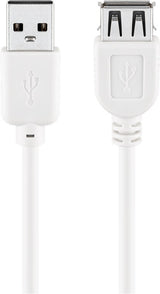 Goobay 96197 USB-kabel USB 2.0 0,6 m USB A 0,48 Gbit/sek. Hvid