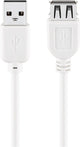 Goobay 96197 USB-kabel USB 2.0 0,6 m USB A 0,48 Gbit/sek. Hvid