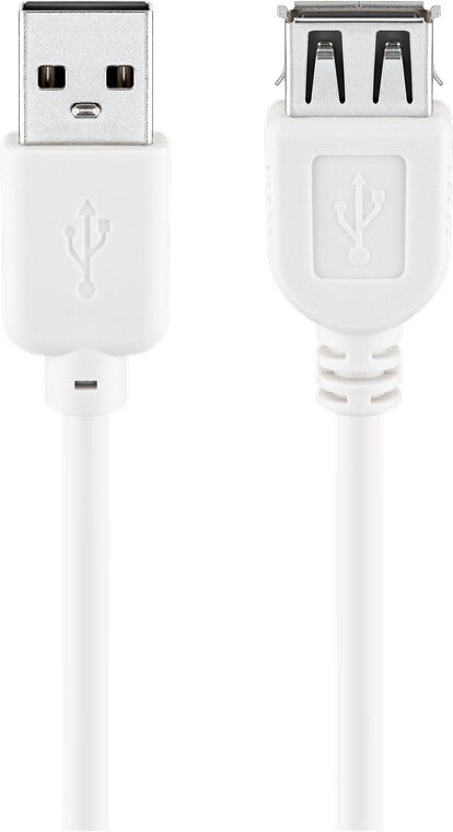 Goobay 96198 USB-kabel USB 2.0 1,8 m USB A 0,48 Gbit/sek. Hvid