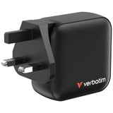 Verbatim Mini GaN Charger 100W Universel Sort Vekselstrøm Hurtig opladning Indendørs