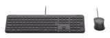 Logitech 920-013343 tastatur Mus inkluderet Hjemme/kontor USB QWERTZ Tysk Grafit