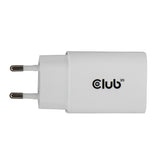 CLUB3D CAC-3020 oplader til mobil enhed Smartphone, Universel Hvid Vekselstrøm Hurtig opladning Indendørs