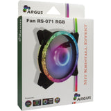 Inter-Tech RS-071 RGB Computerkabinet Ventilator 12 cm Sort, Hvid