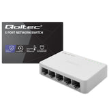 Qoltec 52247 netværksswitch Ikke administreret Hvid