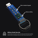 iStorage datAshur Pro USB3 256GB USB-nøgle USB Type-A 3.2 Gen 1 (3.1 Gen 1) Blå