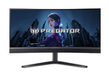 Acer Predator X34V3bmiiphuzx computerskærm 86,4 cm (34") 3440 x 1440 pixel UltraWide Quad HD LED Sort