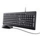 Trust TKM-250 tastatur Mus inkluderet Universel USB QWERTY Nordisk Sort