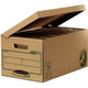 Fellowes 4472205 opbevaringskasse Opbevaringsboks Rektangulær Papir Sort, Brun