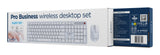 Gembird KBS-WMS-01-W tastatur Mus inkluderet Kontor RF trådløst QWERTY US International Hvid