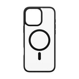 PanzerGlass ® HardCase Transparent m. Sort MagSafe & Ramme iPhone 16 Pro Max