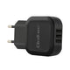 Qoltec 50191 oplader til mobil enhed Universel Sort Vekselstrøm Indendørs