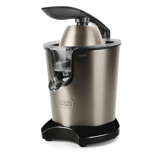 Black & Decker BXCJ350E citruspresser og juicemaskine Frugtpresser 350 W Sort, Rustfrit stål
