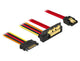 DeLOCK 85229 SATA-kabel 0,3 m SATA 7-pin SATA 22-pin Sort