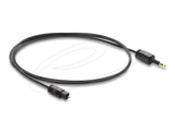 DeLOCK 84969 lydkabel 1 m Toslink Mini-TOSLINK Sort