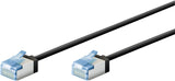 Goobay 74316 netværkskabel Sort 0,15 m Cat6a U/FTP (STP) Rund