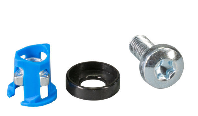 EFB Elektronik 691104 kabelbinderbeslag Blå, Sølv Nylon, Stål 50 stk