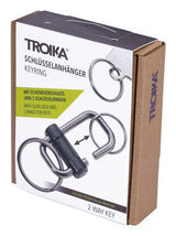 TROIKA KR22-09/BK nøglering og kasse Sort, Mørkegrå