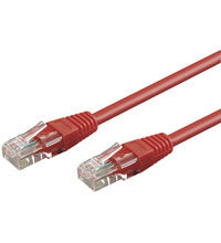 Goobay 0.25m 2xRJ-45 Cable netværkskabel Rød 0,25 m Cat6