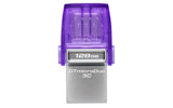 Kingston Technology DataTraveler 128 GB microDuo 3C 200 MB/s, dobbelt USB-A + USB-C