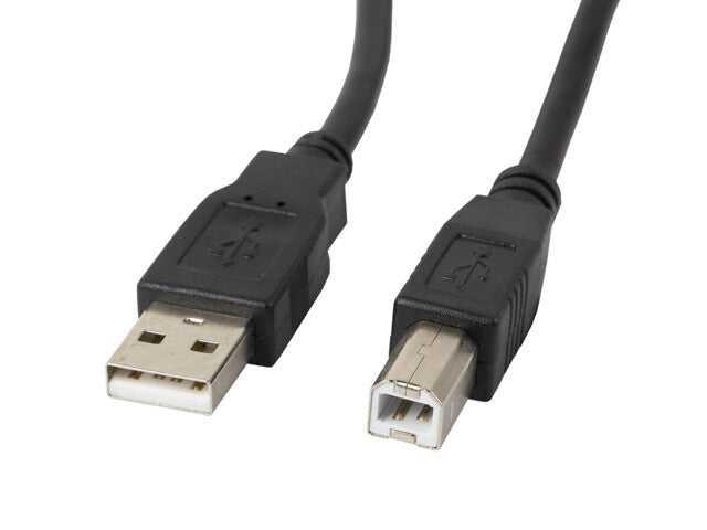 Lanberg CA-USBA-10CC-0050-BK USB-kabel USB 2.0 5 m USB B 0,48 Gbit/sek. Sort