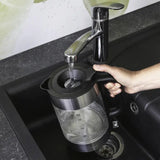 ProfiCook PC-WKS 1322 G elkedel 1,7 L 2200 W Sølv, Sort, Transparent