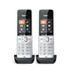 Gigaset COMFORT 500HX duo Analog/DECT-telefon Nummervisning Sort, Sølv