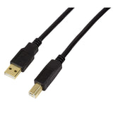 LogiLink UA0266 USB-kabel USB 2.0 20 m USB A USB B 0,48 Gbit/sek. Sort