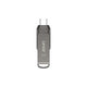 Lexar JumpDrive Dual Drive D400 USB-nøgle 64 GB USB Type-A / USB Type-C 3.2 Gen 1 (3.1 Gen 1) Sølv