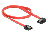 DeLOCK 83964 SATA-kabel 0,5 m SATA 7-pin Sort, Rød