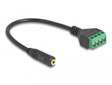DeLOCK 66294 lydkabel 0,2 m 2.5mm Terminal Sort