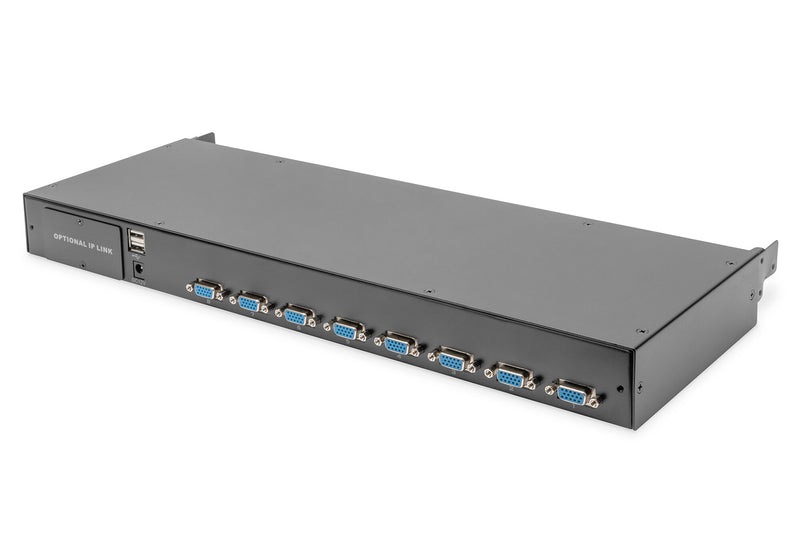 Digitus DS-72213 KVM Switch Stativ-montering Sort