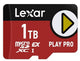 Lexar LMSXPS0001T-BNNNG hukommelseskort 1 TB MicroSD Klasse 3