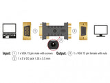 DeLOCK 63326 kabel kønsskifter VGA (D-Sub) VGA (D-Sub) + USB Sort