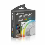 Sharkoon Shark Blades PWM Computerkabinet Ventilator 12 cm Hvid 1 stk