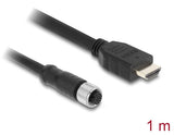 DeLOCK 81217 sensor- & aktuatorkabel 1 m M12 HDMI Sort
