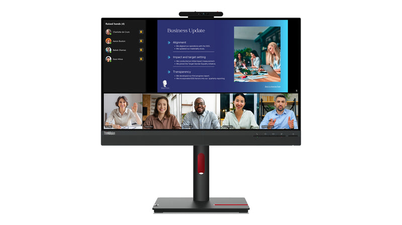 Lenovo ThinkVision T24v-30 computerskærm 60,5 cm (23.8") 1920 x 1080 pixel Fuld HD LED Sort