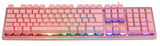 Deltaco Gaming PK75 RGB-tastatur, 105 taster, tysk layout, membrankontakt, USB