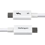 StarTech.com TBLT5MM50CM240WWH Thunderbolt kabel 0,5 m 120 Gbit/sek. Hvid