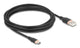 DeLOCK 81228 USB-kabel USB 2.0 4 m USB A USB C 0,48 Gbit/sek. Sort